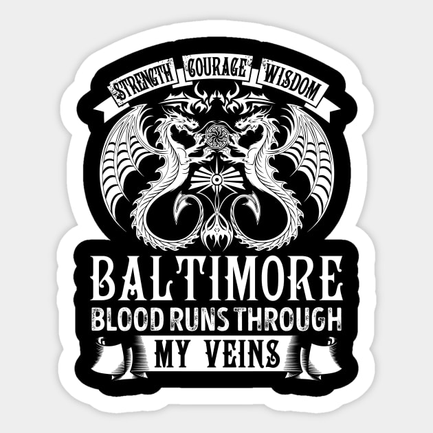 BALTIMORE Sticker by Kallamor